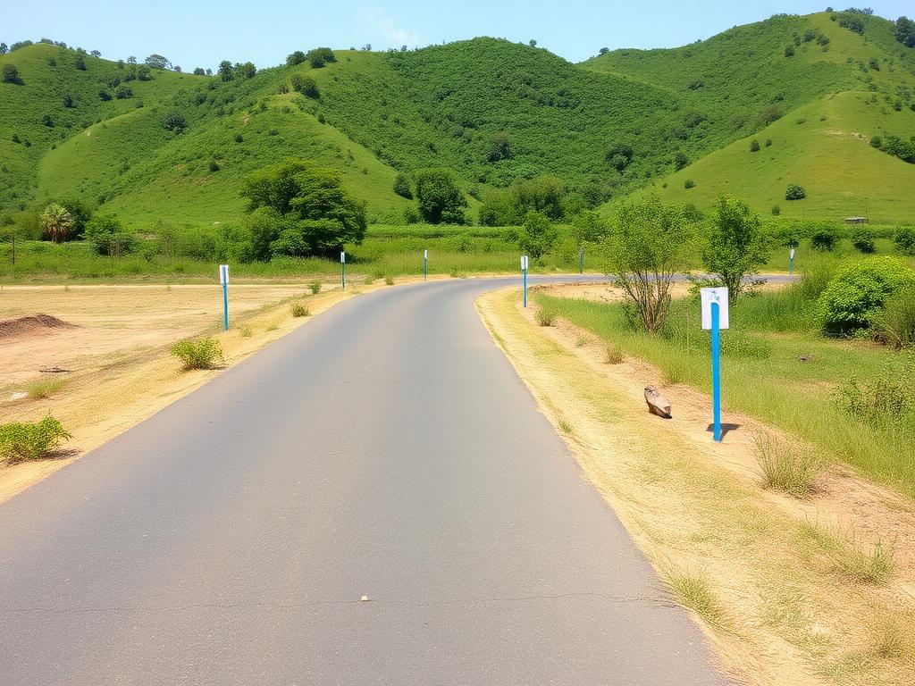Approved NA plot layout with internal roads in Karjat